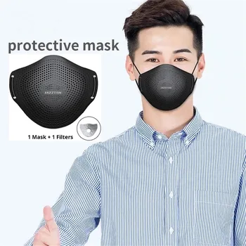 Genanvendelige Silicium Maske Støvtæt Aktiveret Carbon Vejrtrækning Ventil Respirator Mascarilla Vaskbar Unisex Beskyttende Ansigtsmasker