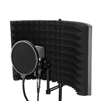 Legering Sammenklappelig Mikrofon Til Akustiske Isolator Skjold Akustiske Skum Panel Professionel Studio Lydisolering Panel