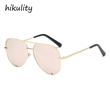 80931c Australien Elegant Vintage Solbriller Kvinder Luksus Mærke Damer Nuancer Klo Design Retro Pilot Pink solbriller Kvindelige