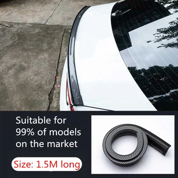 1,5 M Car-Styling 5D Carbon Fiber Spoilere Styling DIY-Sæt Spoiler For TOYOTA RAV4 C-HR COROLLA Yaris CROWN REIZ PRIUS COROLLA