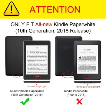 Smart PU Læder taske Til Amazon Kindle Paperwhite 4 eReader Magnetiske Vandtæt Cover Funda Kindle Paperwhite 4 2018 Udgivelse