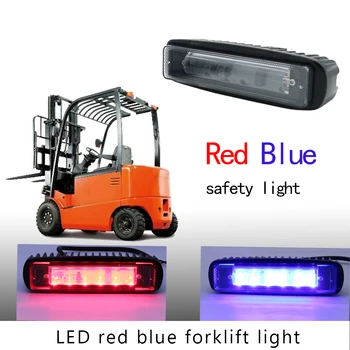 2stk 18W Blå/rød LED Lang strimmel type Truck Sikkerhed Lys Spot Light Lager Sikkert Advarsel Lys, 10-60V LED
