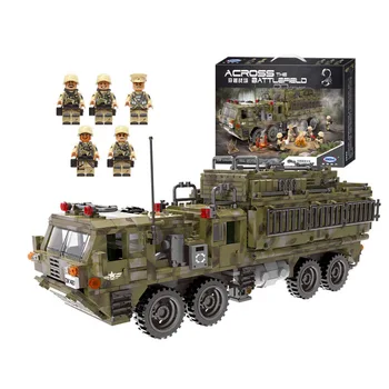 Xingbao WW2 Militære Række Tunge Lastbil model byggesten figur mursten Kompatibel Med legetøj, som børn gave