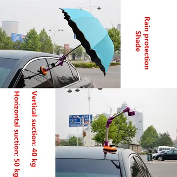 Bærbare Udendørs køreskole Bil Paraply, Parasol Beslag Stor sugekop Rustfrit Stål Multi-funktion-Stik Stå