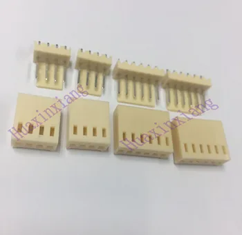 50Set/Masse KF2510 KF2510-4Y 4Pin 4P 2,54 mm Pin-Terminal Stik ( Pin Header + Terminal + Bolig ) 16280