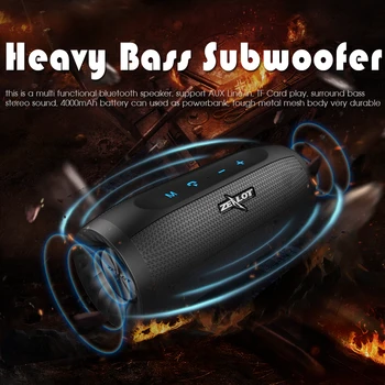 FANATISKE S16 Bærbare Bluetooth Højttaler Trådløse Soundbar Kolonne Super Bass 3D Stereo Lyd-TF Kort AUX 20h Spille Med Mikrofon