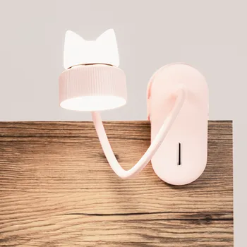 3Life LED øjenbeskyttelse bordlampe Sengen nat lys 3 Gear Justerbar læselampe USB-Opladning, Folde Klip Lys
