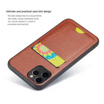 For iPhone-11 11 Pro 11 Pro Max antal Tilfælde Luksus Læder kortholder Tegnebog Case Cover Til iPhone XS Antal XR-X 8 7 6 6S Plus Tilfælde