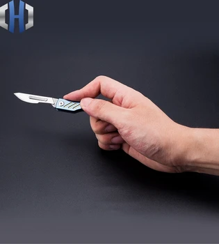 Titanium Legering Mini Kniv EDC Folde Kniv 3 Farver Med 24 blade*10pcs vinger