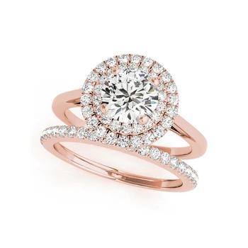 LESF Luksus Sona Simuleret Diamant Engagement Ring Sæt Fine Ring For Kvinder, Kvindelige Klassiske Vintage 925 Sølv Ring Gave