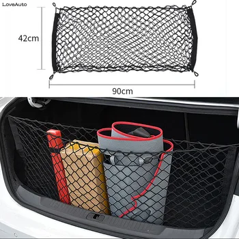 Bilens Bagagerum Bageste Fragt Arrangør Opbevaring Mesh Elastisk Mesh Net Taske Baggage 58*116 CM / 42*90 CM Til Mazda CX30 CX 30 CX-30 2020
