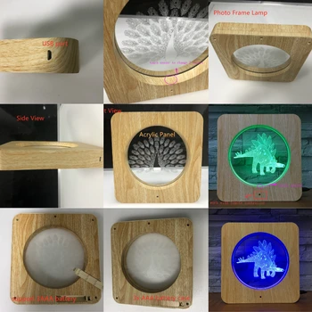 Mario Køre Indkøbsvogn 3D-LED-Plast Nat Lys DIY Tilpasset Lampe bordlampe Kids Farver Gave Home Decor AA - 2204