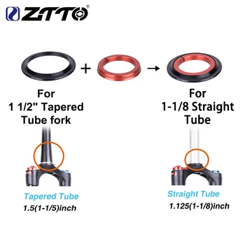 ZTTO 4456ST Mountainbike Indre Headset 44mm 56mm Koniske Rør gaffel Lige ZS44 ZS56 Cykel Threadless Headset Til MTB