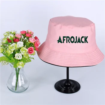 Afrojack Logo Sommer Hat Kvinder Herre Panama Bucket Hat Afrojack logo Design, Fladskærms solskærm Fiskeri Fiskeren Hat