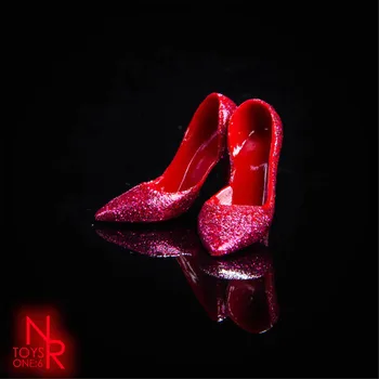 NRTOYS NR12 1/6 Skala Kvindelige Tendens høje hæle Crystal Sko Model Passer 12inches Figur kvindens Krop Tal Tilbehør