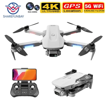 Nye F8 drone 4K HD dual kamera fast mini drone med gestus-kontrol-funktionen 5G Wifi FPV GPS-flyvning 30 minutter 2 KM professionel