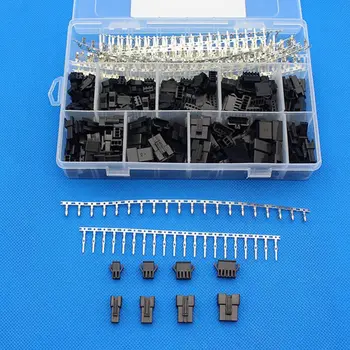 2,5 mm Pitch 2 3 4 5 Pin JST Stik SM Mandlige og Kvindelige Plug Boliger Stik Adapter Sortiment Kit 560Pcs(560Pcs)
