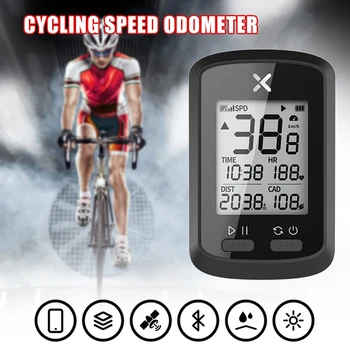 GPS Cykel Trådløse Computer Cykling Speedometer Bluetooth Kilometerstand for Vej Cykel, Mountain Cykel BHD2