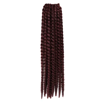 Tyk vikler Stor størrelse Senegalesiske Fletninger sparsomme Twist to tråde kontless flettet hæklet hår fletninger syntetiske braiding hair