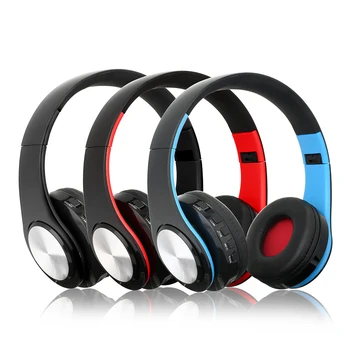 Trådløse Bluetooth Hovedtelefoner Sammenklappelig Musik i Stereo Headsets TF Kort MP3-Afspiller, FM-Radio, 3,5 mm Kabel Hovedtelefon Med Mikrofon