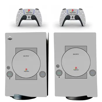 PS1 Stil PS5 Digital Edition Hud Decal Sticker Cover til PlayStation 5 Konsol og Controllere PS5 Skin Sticker Vinyl
