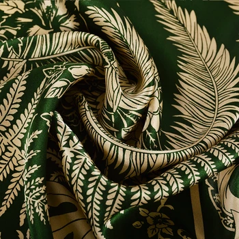 Damer Army Grøn Silke Tørklæde Fashion Brand Kvindelige Naturlig Silke-Pladsen Tørklæder Wraps 106*106cm Efteråret Kvinder Hals Tørklæde Hijab