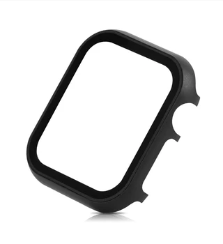 Glas+Ramme matel tilfældet For Apple Ur 5 4 3 42mm 44mm iwatch band 38mm 40mm Metal bumper All-around skærm protektor ramme