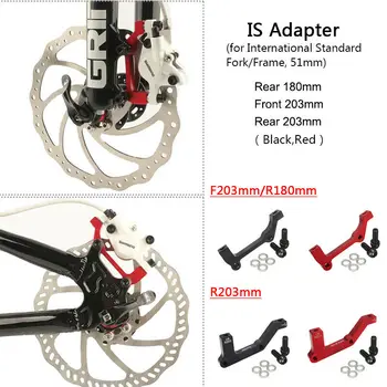 Cykel skivebremse Bracket Adapter-PM Rotor Montere Håndtaget Cykel ER-PM Foran 203mm Bag 180mm Cykel Tilbehør 1pc