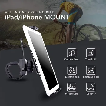 Untoom Universal Styr holder til iPad, Tablet, Telefon Holder Stand til Indendørs Fitness løbebånd til 3,5 til 12 tommer Mobile Enheder