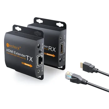 PROZOR HDMI Splitter udvide 60m RJ45-Senderen TX/RX-med IR-Converter For CAT6, HDMI Extender Med 2 Ports HDMI Splitter
