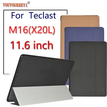 Ny Sag for Teclast M16 11.6 tommer tablet pc-Tri-fold stå beskyttelse cover til X20L +stylus som gave