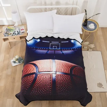 Luksus Tæpper til senge Sports Stil med Fodbold, Basketball, Baseball Gave til børn Drenge Vejede Tæppe Blødt Tæppe Ny