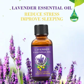 30 ml Lavendel Essentlal Olie Reducere Stress, Forbedre Sove Body SPA, Massage Beroligende Angst Fugtgivende Hud