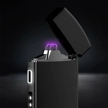 Xiaomi Youpin Arc Elektrisk Lighter USB-Genopladelige Nuværende Tænding LED-Indikator for Batteri Metal Dobbelt Bue Vindtæt lightere