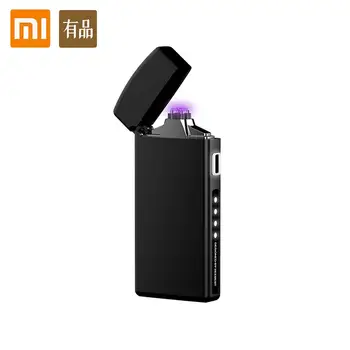 Xiaomi Youpin Arc Elektrisk Lighter USB-Genopladelige Nuværende Tænding LED-Indikator for Batteri Metal Dobbelt Bue Vindtæt lightere