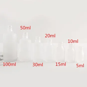10 x 5 ml 10 ml 15 ml 30 ml 50 ml 100 ml Frost Glas Pipette Flaske Tom Kosmetiske Emballage, Container Hætteglas Æterisk Olie Flasker
