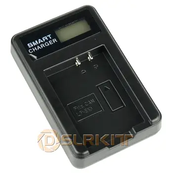 DSLRKIT LP-E10 USB Batteri Oplader Med LCD-Skærm Til Canon EOS Rebel T3 T5