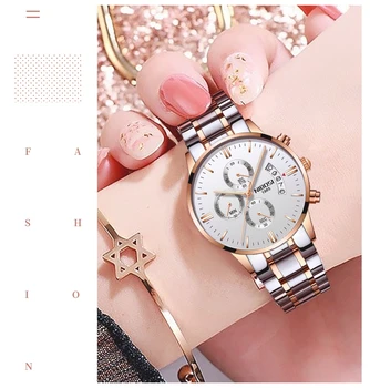 NIBOSI 2020 Nye kvindelige Ure Mode Brand Quartz Armbåndsur Damer Luksus Chronograph Kvindelige Watch Kvinder Relogio Feminino
