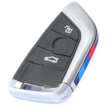 KEYECU Kniv Kort Stil, Smart Remote Bil Nøgle etui 3-Knappen for BMW X5 X6 F15 X6 F16 G30 7-Serie G11 X1 F48 F39