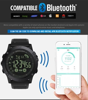 MNWT Smartwatch 33-måneders Standby-Tid 24 timer i Alt slags Vejr, Overvågning Smart Ur Til IOS Og Android