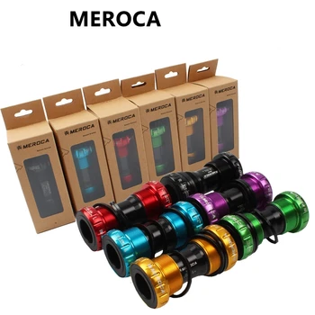 MEROCA Farverige Integreret Hule BB Skrue-i MTB Cykel Center Aksel 68/73mm Cykel krankboks Ultralet 115g