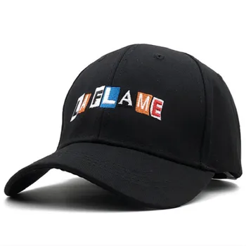 Broderi LA FLAMME Far Hat For Mænd Justerbar Bomuld LAFLAME Baseball Cap Hip Hop Snapback Mandlige Hat Cap Vintage Trucker Hat