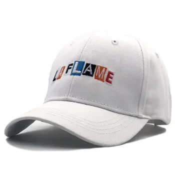 Broderi LA FLAMME Far Hat For Mænd Justerbar Bomuld LAFLAME Baseball Cap Hip Hop Snapback Mandlige Hat Cap Vintage Trucker Hat