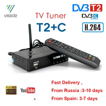 Rusland Hot DVB-T2 Jordbaserede Digitale TV-Modtagere, DVB-C Combo Kabel-H. 264 HD Dekoder TV-Tuner Support Youtube Set-Top-Bokse