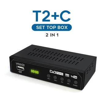 Rusland Hot DVB-T2 Jordbaserede Digitale TV-Modtagere, DVB-C Combo Kabel-H. 264 HD Dekoder TV-Tuner Support Youtube Set-Top-Bokse