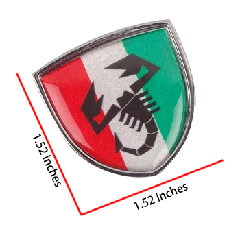 Metal Logo Badge Mærkat Decals Dekorative For Fiat Punto 500 Panda Abarth Tipo Stilo Bravo Ducato Freemont Bil Tilbehør