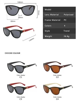 Mode Polariserede Solbriller Kvinder Mænd Luksus Brand Designer Vintage Kørsel Sol Briller Mandlige Beskyttelsesbriller UV400 Oculos de sol