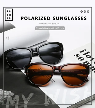 Mode Polariserede Solbriller Kvinder Mænd Luksus Brand Designer Vintage Kørsel Sol Briller Mandlige Beskyttelsesbriller UV400 Oculos de sol