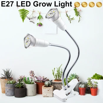 LED planternes Vækst Lampe Have Withe Lys Fulde Spektrum 18W 28W For Anlæg IR UV-Indendørs Haven Grow Lys Phyto Lampe Vokse boks 16880