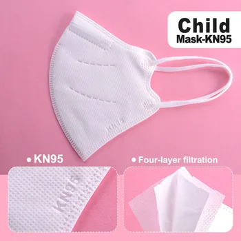 Børn FFP2 Mascarillas KN95 Børn Maske, Filter Støv PM2.5 Ansigt Munden Maske Respirator ffp2mask Barn Beskyttende Masque Enfant